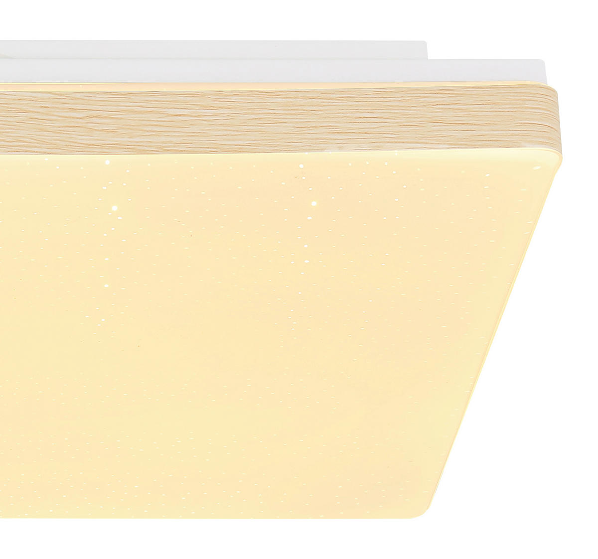 LED-DECKENLEUCHTE 33/33/6 cm   - Opal/Weiß, Basics, Kunststoff/Metall (33/33/6cm)