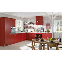 EINBAUKÜCHE BRISTIOL  - Rot, LIFESTYLE, Holzwerkstoff - Moderano