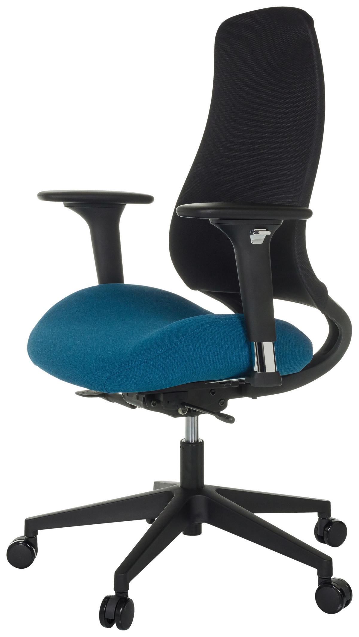 SNURRSTOL  i flatväv mörkblå  - svart/mörkblå, Modern, textil/plast (67/111 - 120/64cm) - MID.YOU