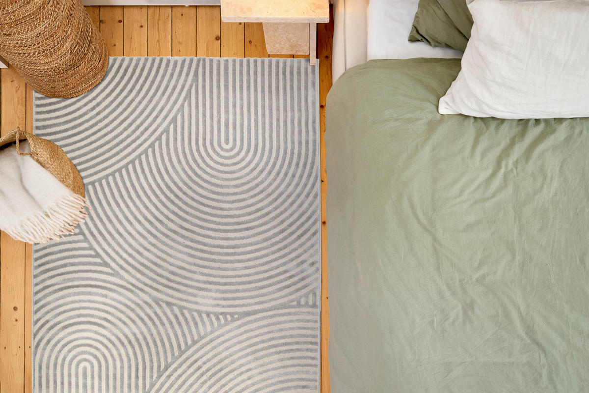 WEBTEPPICH 160/230 cm Jules Silberfarben rechteckig  - Silberfarben, Basics, Kunststoff/Textil (160/230cm) - Astra