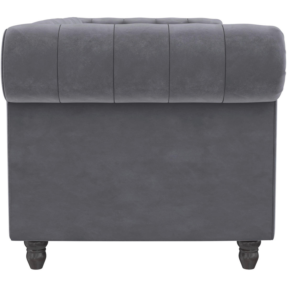 SCHLAFSOFA FIRENZE in Velours Anthrazit Vintage, Skandinavisch, Modern  - Anthrazit/Schwarz, Basics, Holz/Textil (236/83/87cm) - Livetastic
