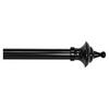 GARDINSTÅNGSET 120-210 cm  - svart, Basics, metall (120-210cm)