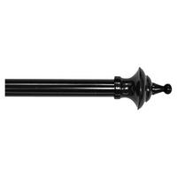 GARDINSTÅNGSET 120-210 cm  - svart, Basics, metall (120-210cm)