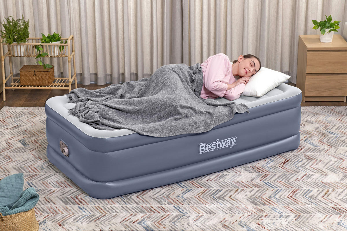 LUFTBETT TRITECH AIR 6713G Hellgrau, Hellblau  - Hellgrau/Hellblau, KONVENTIONELL, Kunststoff (191/97/51cm) - Bestway