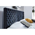 BOXSPRINGBETT 160/200 cm  in Schwarz  - Chromfarben/Schwarz, Design, Textil/Metall (160/200cm) - Xora