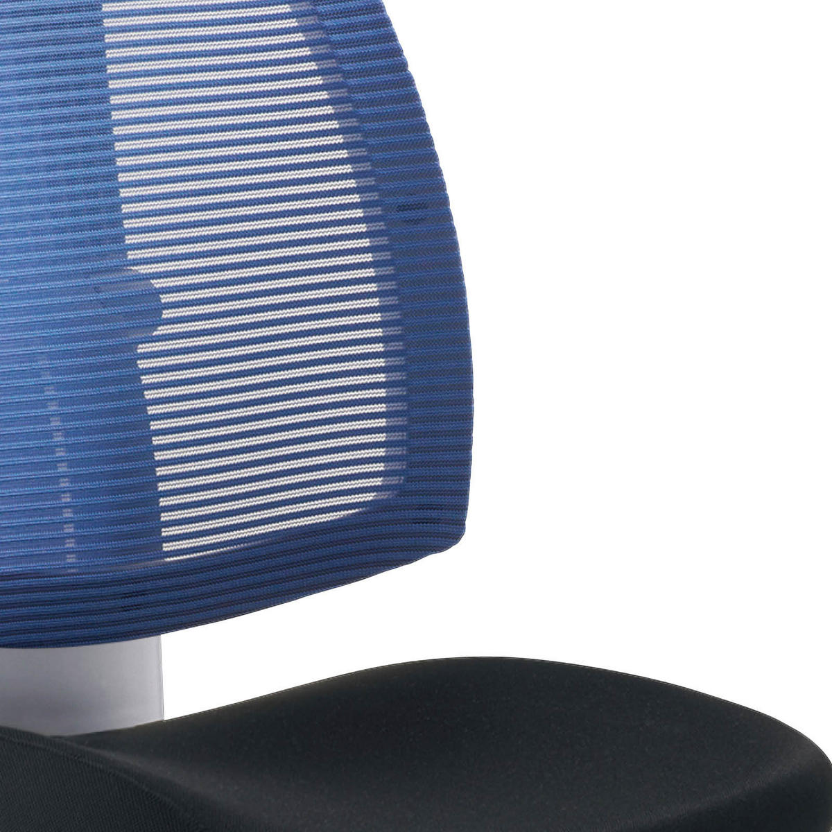 DREHSTUHL Netzbespannung, Webstoff Blau, Grau, Schwarz  - Blau/Schwarz, MODERN, Kunststoff/Textil (59/90/65cm) - MID.YOU