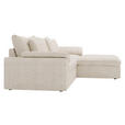 ECKSOFA  in Webstoff Beige  306/198 cm  - Beige/Schwarz, MODERN, Kunststoff/Textil (306/198cm) - Carryhome