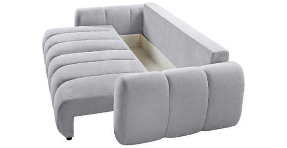 SCHLAFSOFA  mit Webstoff Grau  - Schwarz/Grau, KONVENTIONELL, Kunststoff/Textil (262/93/117cm) - Carryhome