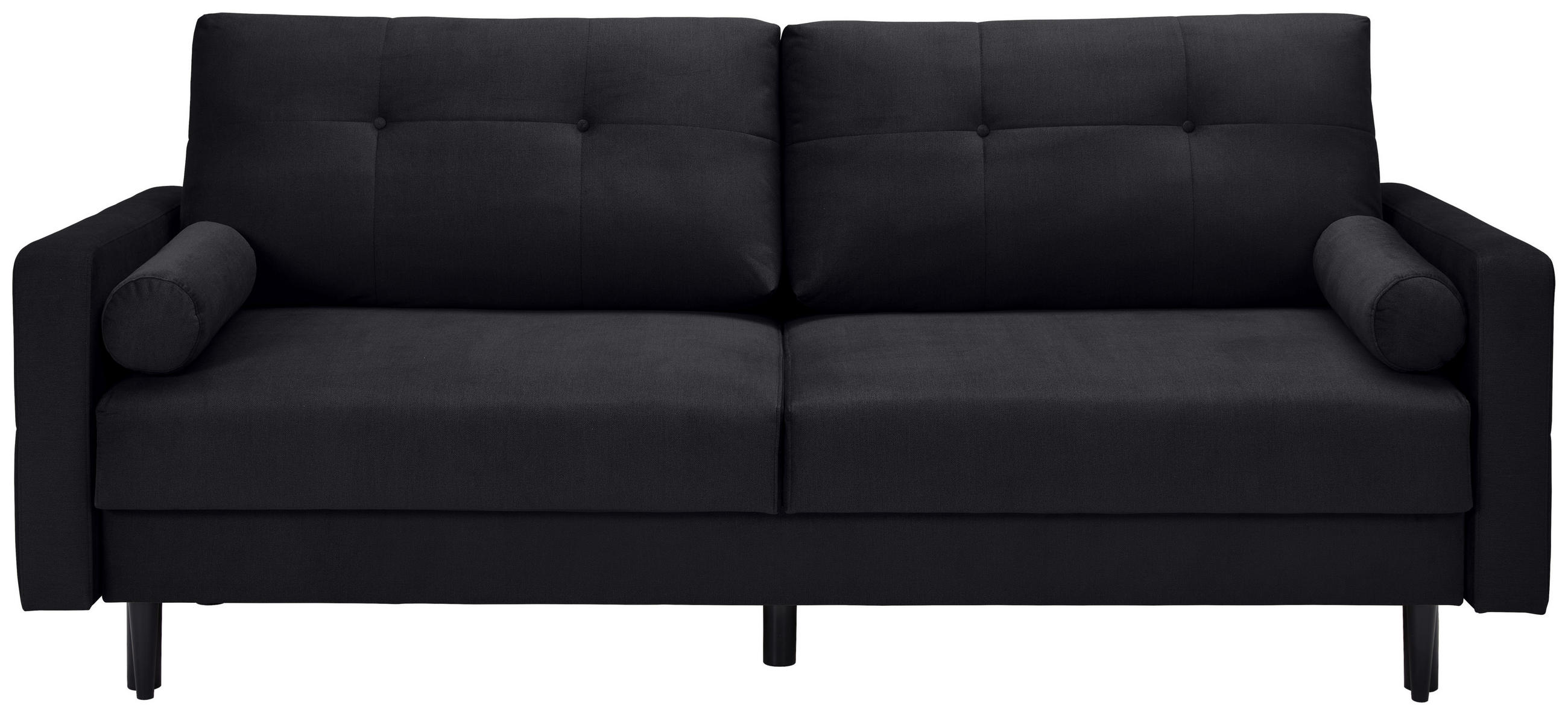 CANAPEA EXTENSIBILĂ textil negru