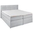 BOXSPRINGBETT 160/200 cm  in Greige  - Greige/Schwarz, KONVENTIONELL, Kunststoff/Textil (160/200cm) - Carryhome