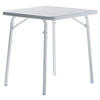 GARTENKLAPPTISCH 70/70/72 cm Metall quadratisch  - Weiß, Basics, Kunststoff/Metall (70/70/72cm) - Sieger