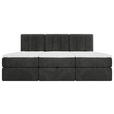 FAMILIENBETT - Anthrazit/Schwarz, Design, Holzwerkstoff/Kunststoff (210/200cm) - Esposa