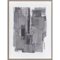 BILD Abstraktes 90/120 cm  - Weiß/Grau, Trend, Holz/Kunststoff (90/120cm) - Monee