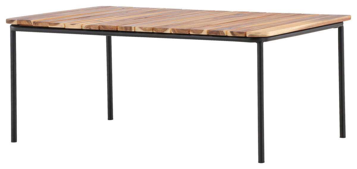 LOUNGETISCH 100/65/40 cm Holz, Metall  - Naturfarben, KONVENTIONELL, Holz/Metall (100/65/40cm) - Gardenson