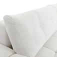 ECKSOFA in Flachgewebe Creme  - Creme/Schwarz, KONVENTIONELL, Kunststoff/Textil (256/157cm) - Carryhome