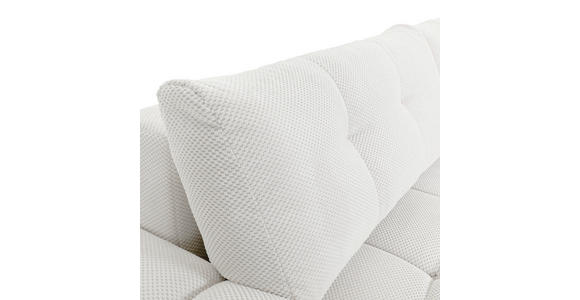 ECKSOFA in Flachgewebe Creme  - Creme/Schwarz, KONVENTIONELL, Kunststoff/Textil (256/157cm) - Carryhome