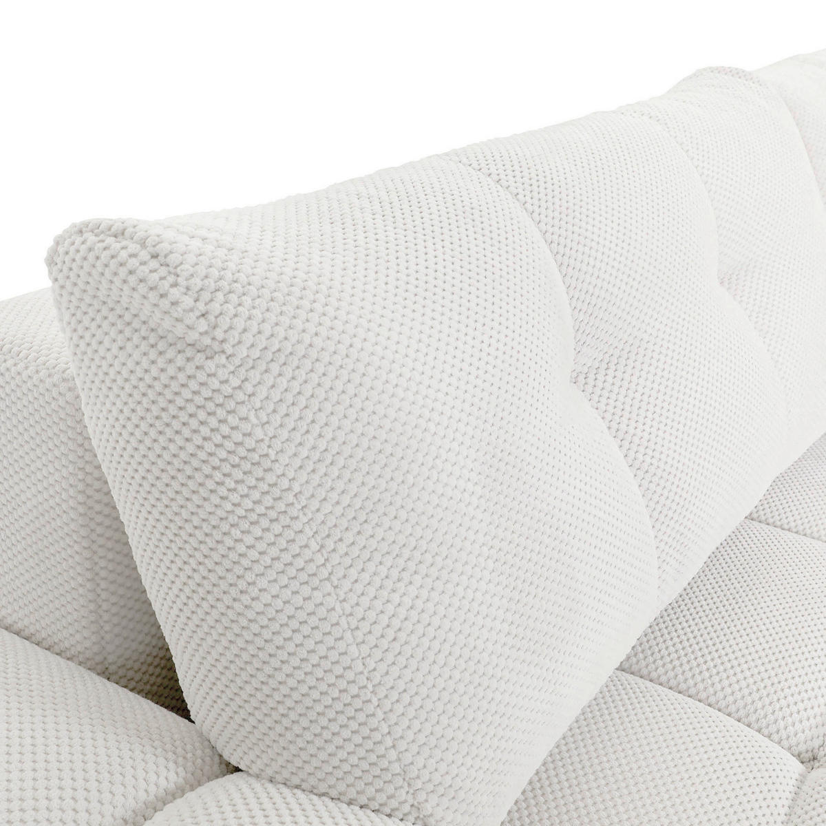 ECKSOFA in Flachgewebe Naturfarben  - Schwarz/Naturfarben, Konventionell, Kunststoff/Textil (256/157cm) - Carryhome