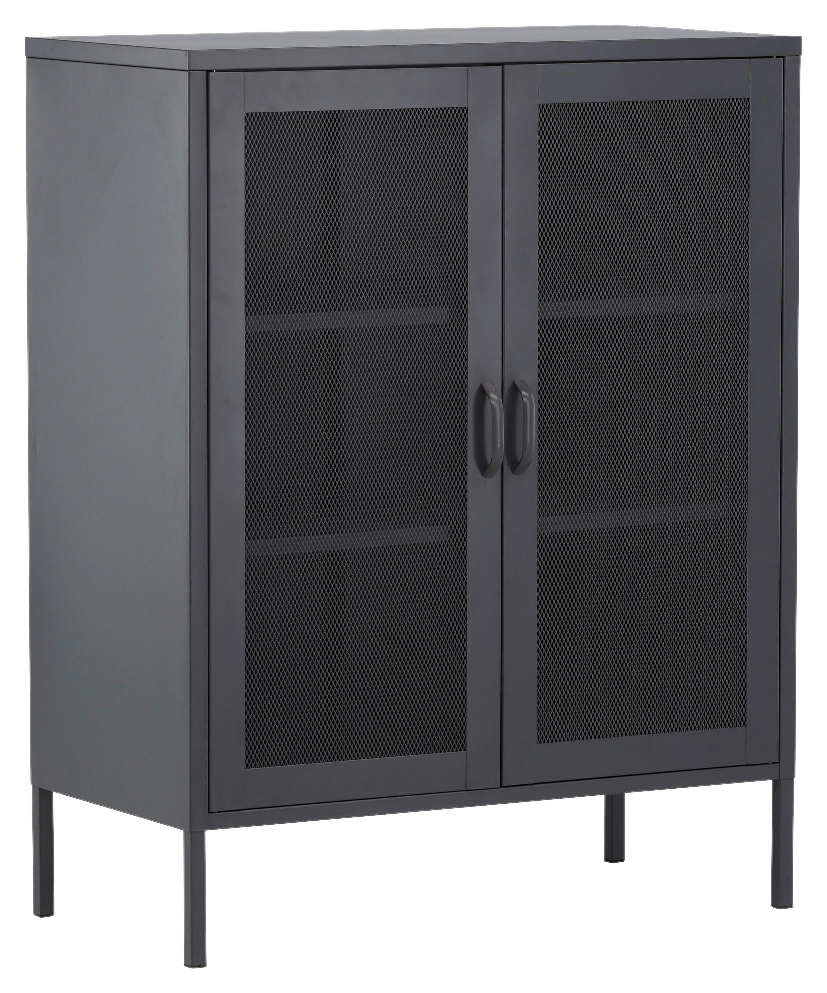SIDEBOARD  in 80/101.5/40 cm  - Schwarz, Design, Metall (80/101.5/40cm) - Livetastic