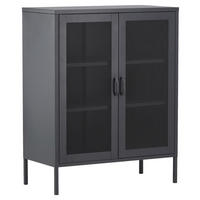 SIDEBOARD  in 80/101.5/40 cm  - Schwarz, Design, Metall (80/101.5/40cm) - Livetastic