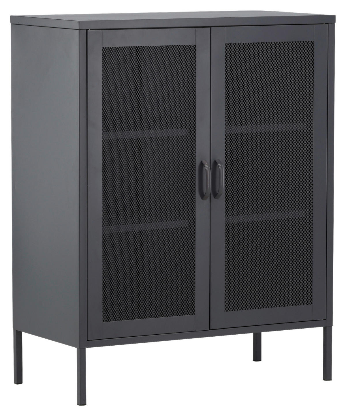 SIDEBOARD  in 80/101.5/40 cm  - Schwarz, Design, Metall (80/101.5/40cm) - Livetastic