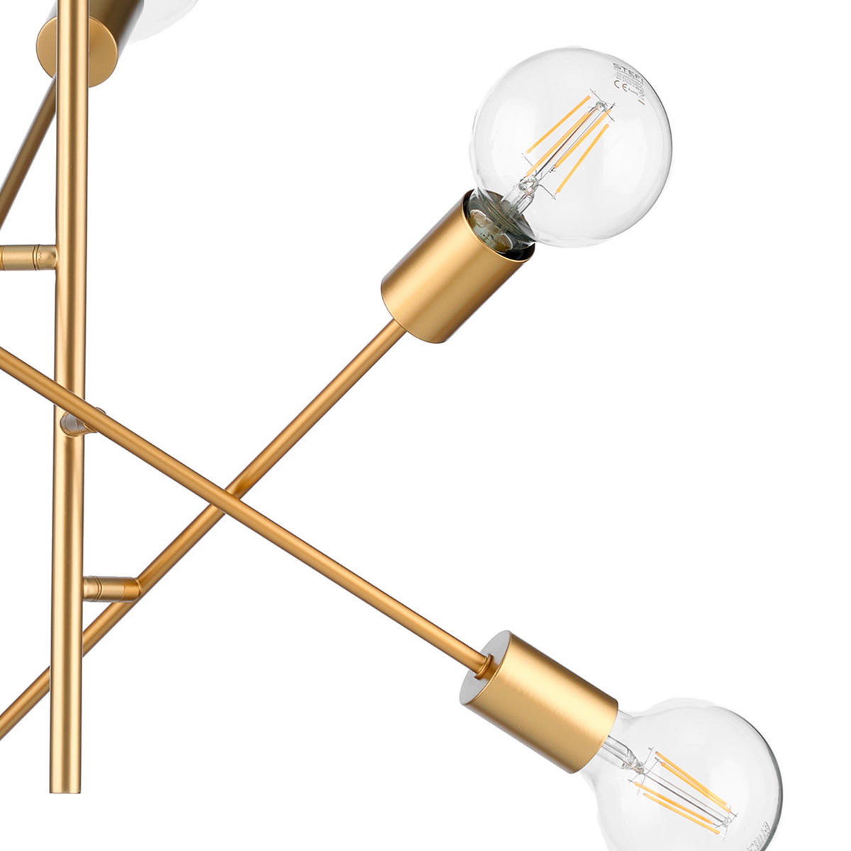 HÄNGELEUCHTE 5098 CROSS 100/100/100 cm   - Goldfarben, KONVENTIONELL, Metall (100/100/100cm)