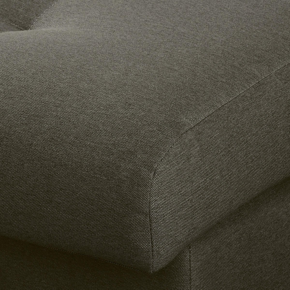 ECKSOFA Naomi in Mikrofaser Dunkelgrau Rückenkissen  284/243 cm  - Dunkelgrau/Schwarz, Design, Kunststoff/Textil (284/243cm) - P & B