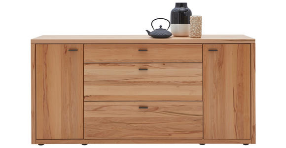 SIDEBOARD 188/90/45 cm  - Dunkelgrau/Schwarz, Design, Holz/Metall (188/90/45cm) - Valnatura