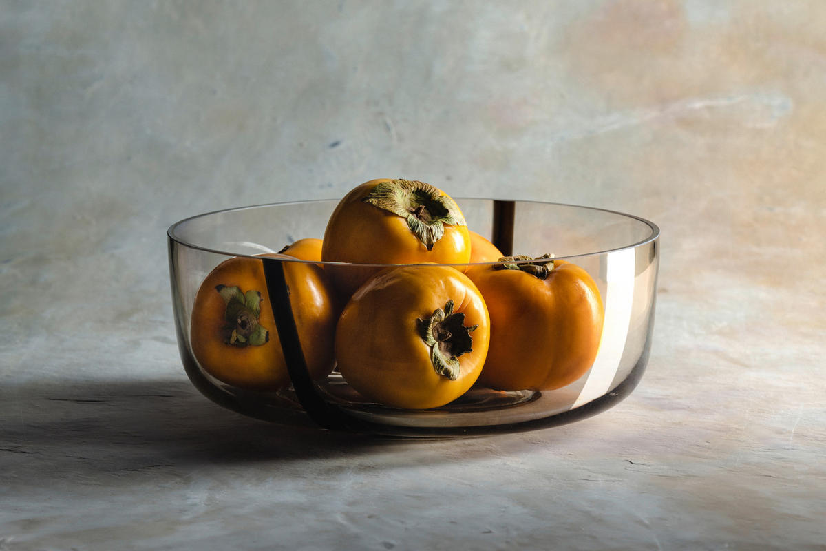 SCHALE ALVEO   - Klar/Schwarz, Design, Glas (26/10/26cm) - Leonardo