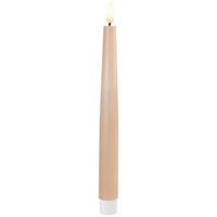 LED-LJUS 2,2/22 cm  - sandfärgad, Lifestyle, plast/paraffin (2,2/22cm) - Ambia Home