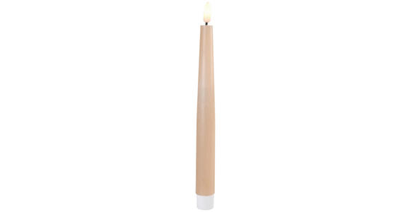LED-KERZE 2,2/22 cm  - Sandfarben, LIFESTYLE, Kunststoff/Paraffin (2,2/22cm) - Ambia Home