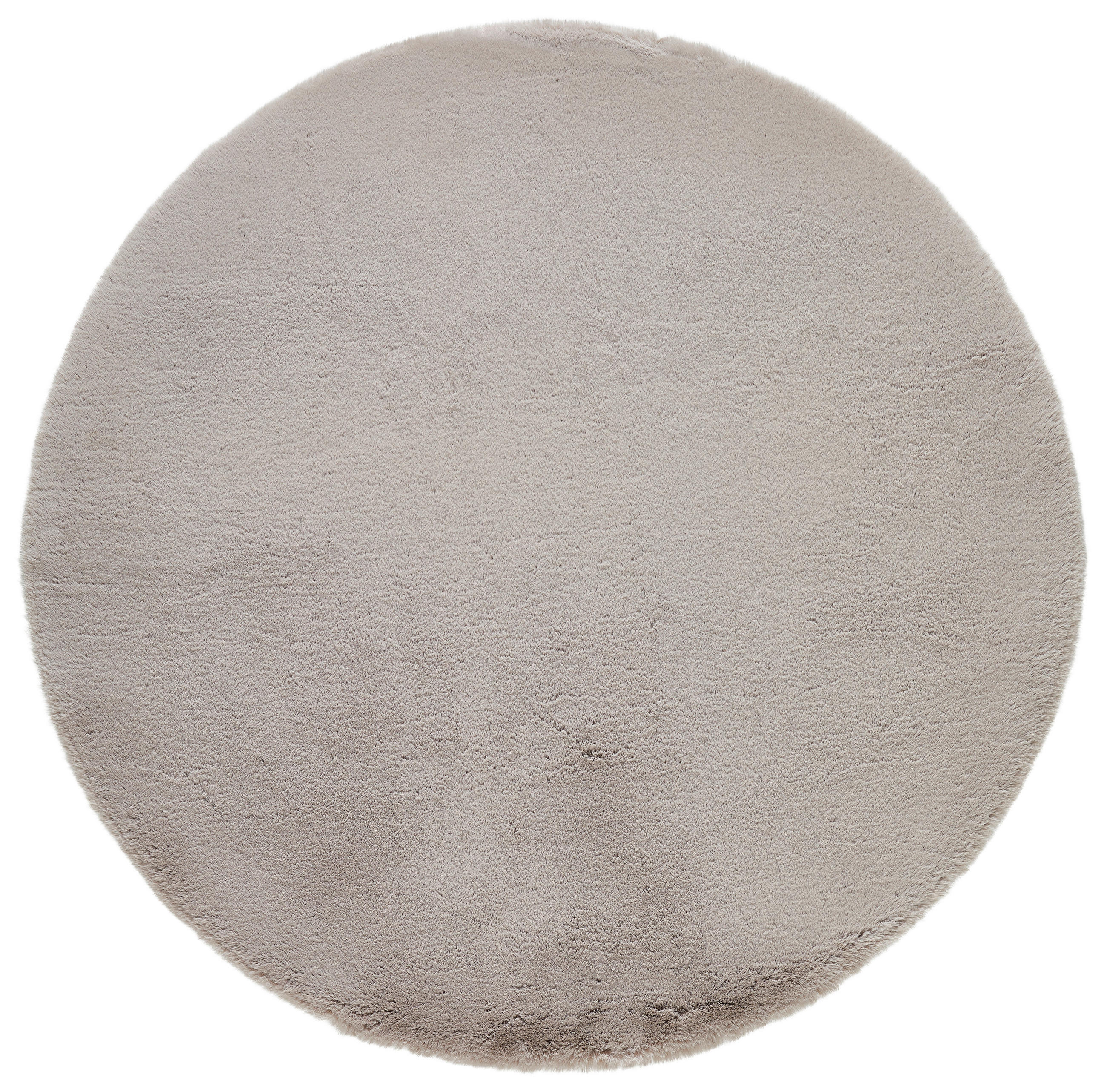 HOCHFLORTEPPICH 120 cm Lhasa Braun, Taupe rund  - Taupe/Braun, KONVENTIONELL, Textil (120cm) - Novel