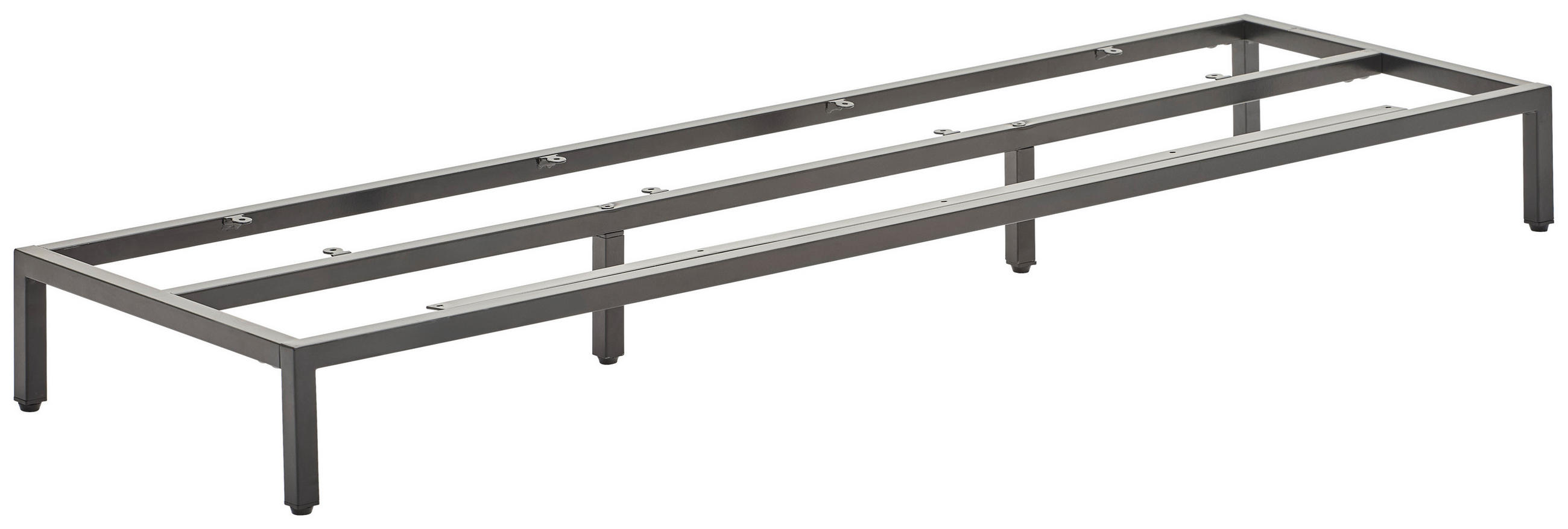 FUßGESTELL - Schwarz, Basics, Metall (135/13/40,5cm) - Novel