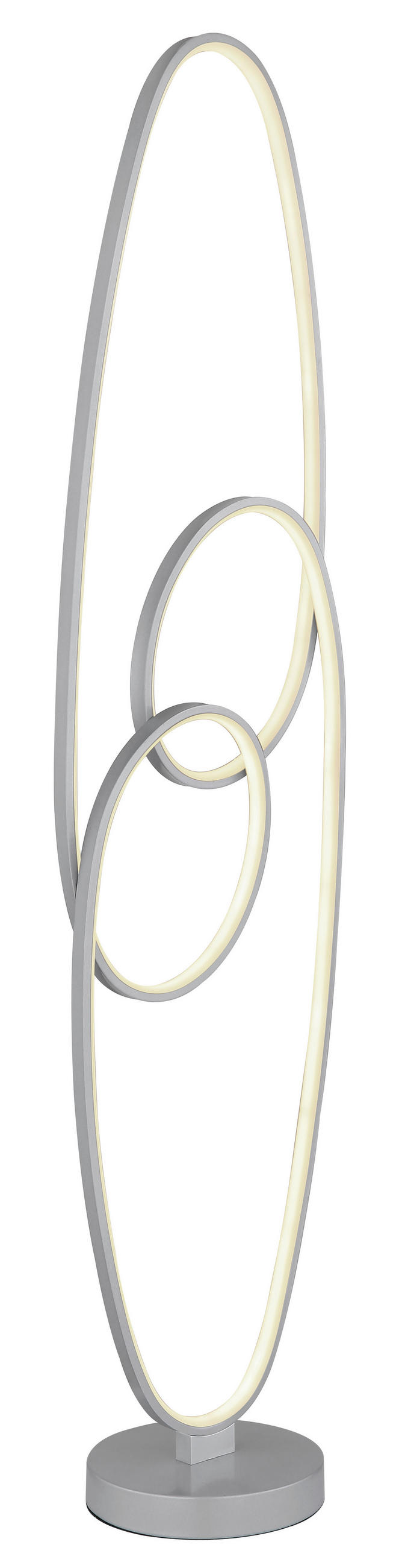 LED SVJETILJKA PODNA  - srebrne boje/prozirno, Design, metal/plastika (29/20/122cm) - Globo