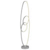 LED-GOLVLAMPA 29/20/122 cm    - opal/silver, Design, metall/plast (29/20/122cm) - Globo