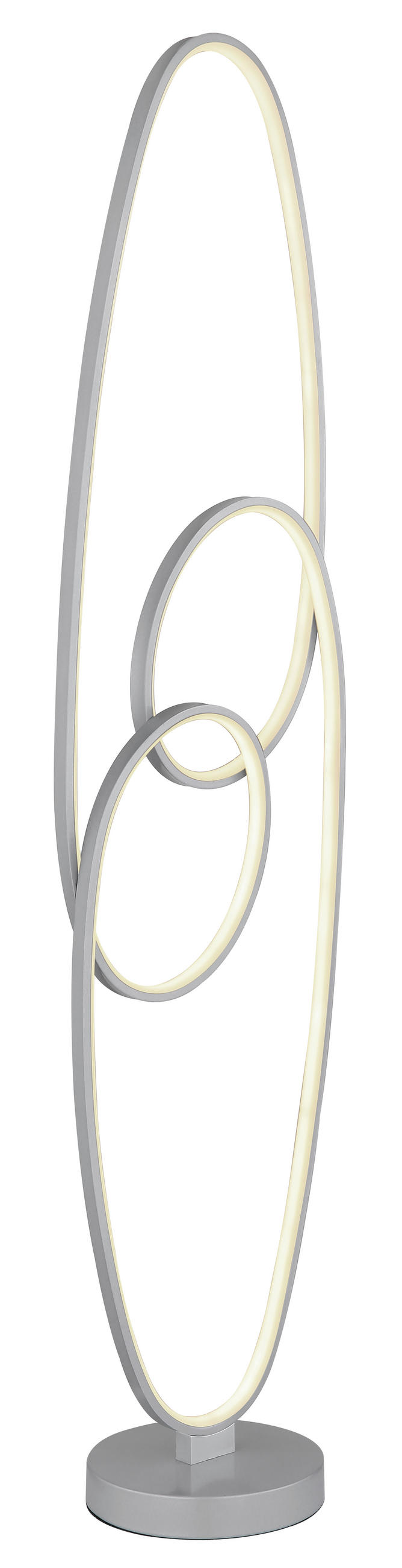 LED SVJETILJKA PODNA  - srebrne boje/prozirno, Design, metal/plastika (29/20/122cm) - Globo