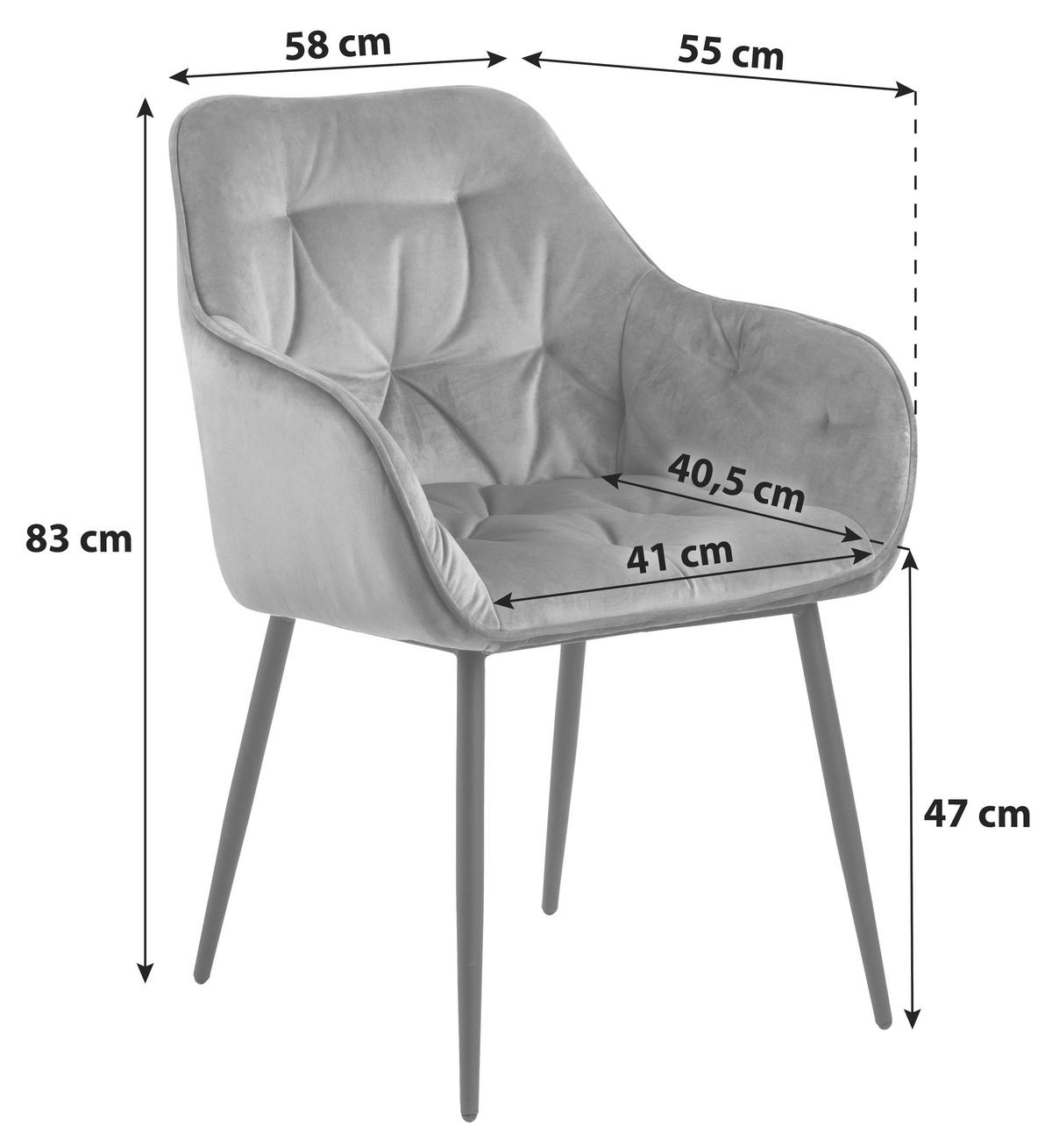 KAROSSZÉK rózsaszín, fekete  - fekete/rózsaszín, Trend, textil/fém (58/83/55cm) - Carryhome