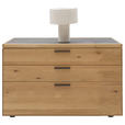 KOMMODE in 122/75/45 cm - Wildeiche/Schwarz, Design, Holz/Metall (122/75/45cm) - Valnatura