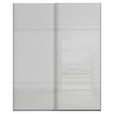 SCHWEBETÜRENSCHRANK  in Grau  - Grau, KONVENTIONELL, Glas/Holzwerkstoff (201/223/67cm) - Novel