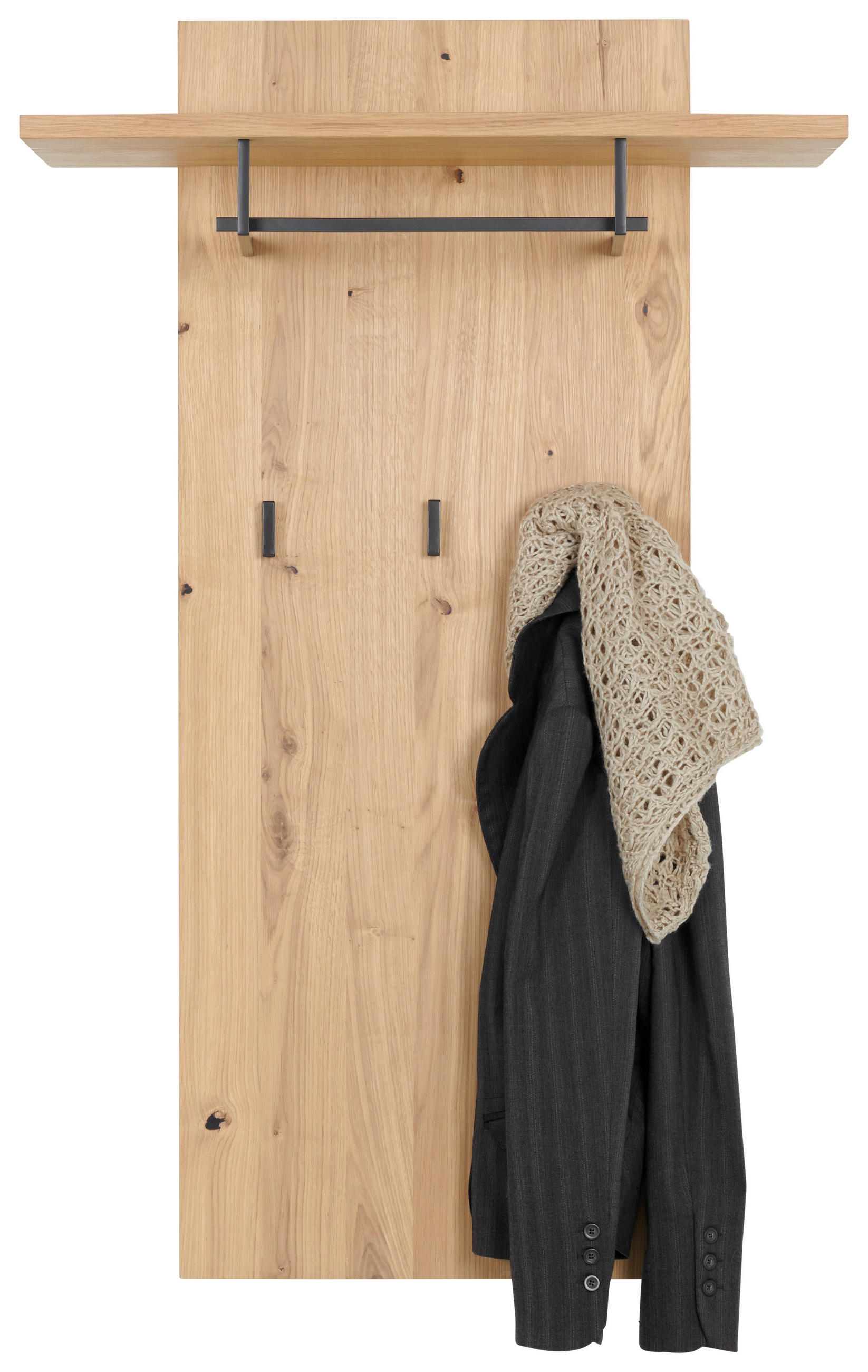 Linea Natura Garderobenpaneel Eiche Bianco 75x123x30 cm