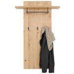 GARDEROBENPANEEL  in 75/123/30 cm  - Eiche Bianco, Natur, Holz/Holzwerkstoff (75/123/30cm) - Linea Natura