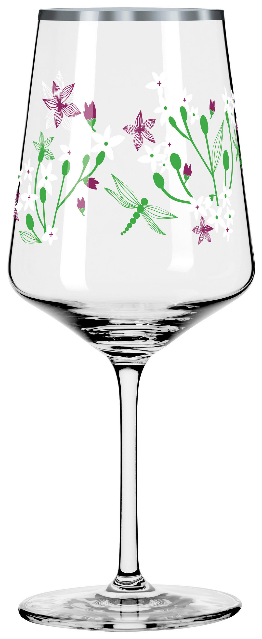 SPRITZERGLAS 544 ml 4-teilig  - Platinfarben/Lila, LIFESTYLE, Glas (20,3/26,6/19,4cm) - Ritzenhoff