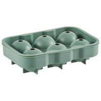 FORMA NA KOSTKY LEDU - petrolej, Basics, plast (17,8/12,8/4,5cm) - Homeware Profession.