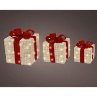 LED KARÁCSONYI FIGURA - fehér, Basics, műanyag (25/25/28cm)