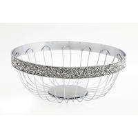 DEKOR KOSÁR - műanyag/üveg (28/12/5cm)