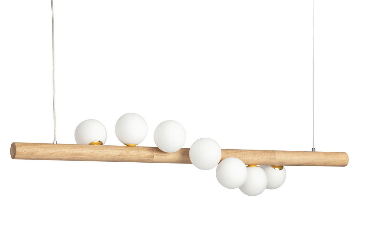 HÄNGELEUCHTE 120/150 cm  - Weiß, Trend, Glas (120/150cm) - Collett's Monde