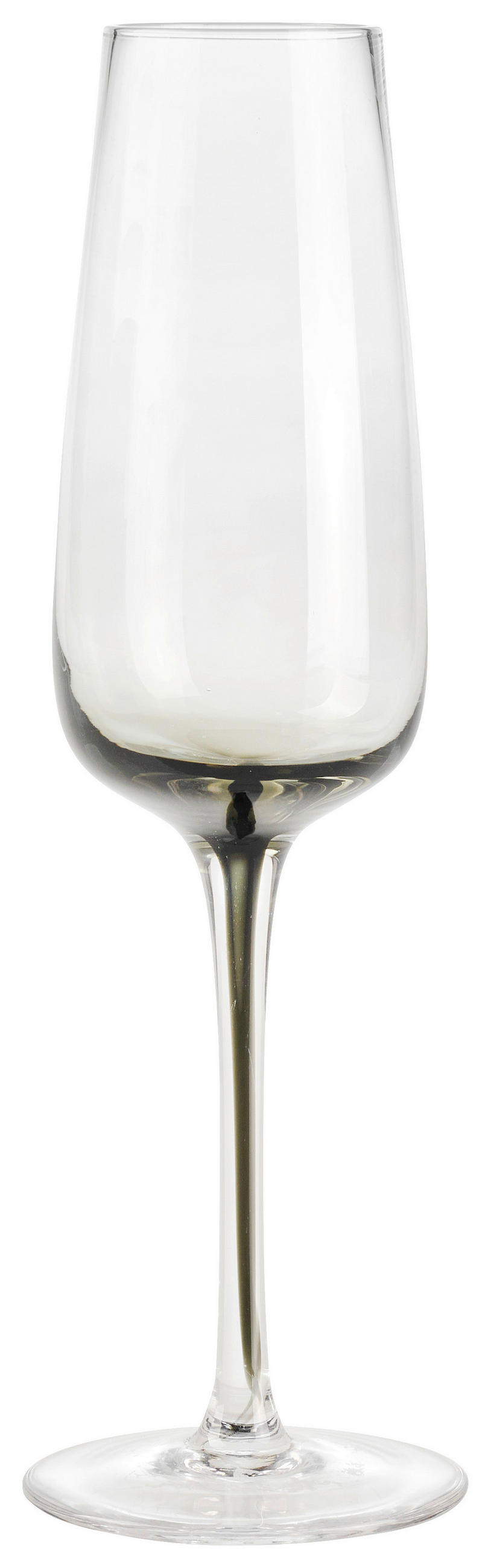 SKLENICE NA SEKT - šedá, Trend, sklo (7/23,2cm) - Novel