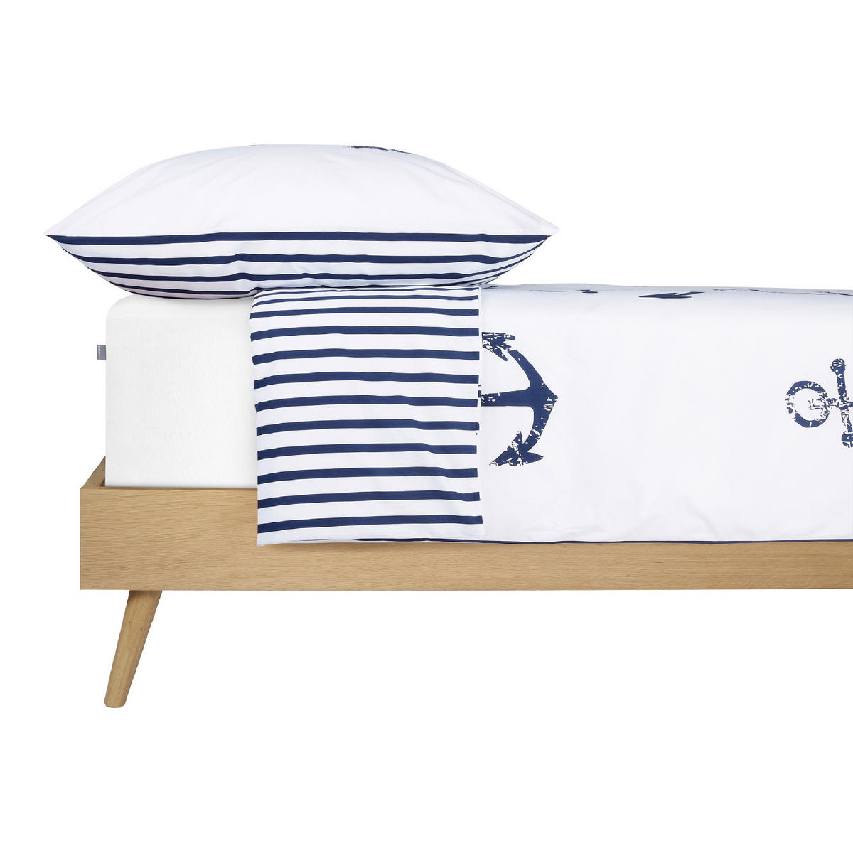 BETTWÄSCHE MARINA Renforcé 155/220 cm  - Weiß, Basics, Textil (155/220cm)