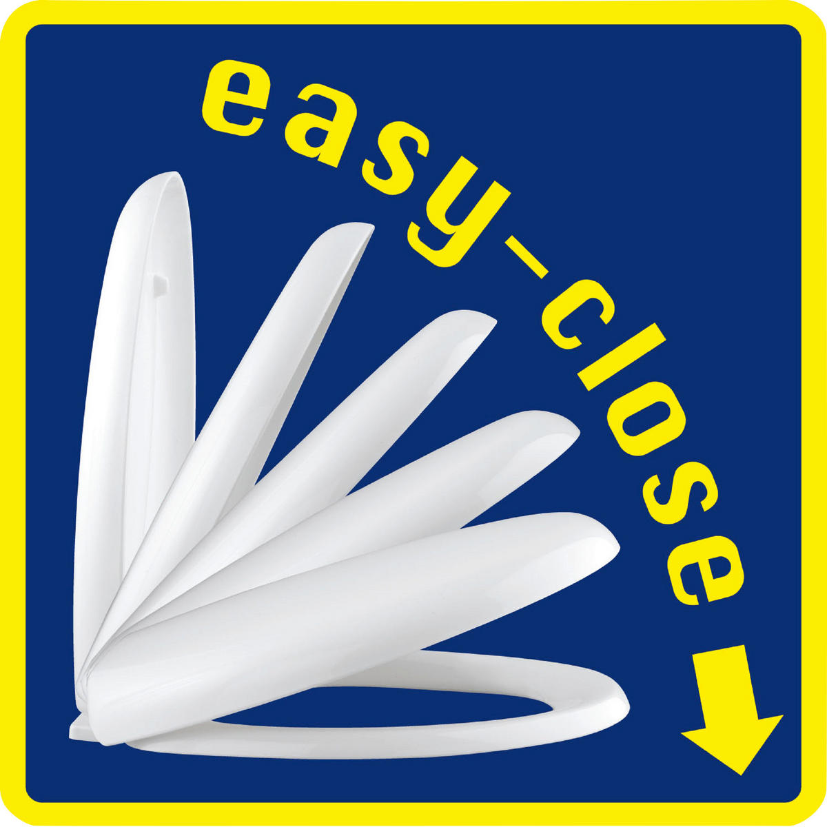 WC-SITZ Weiß  - Weiß, Basics, Kunststoff/Metall (37/44,5cm) - Wenko