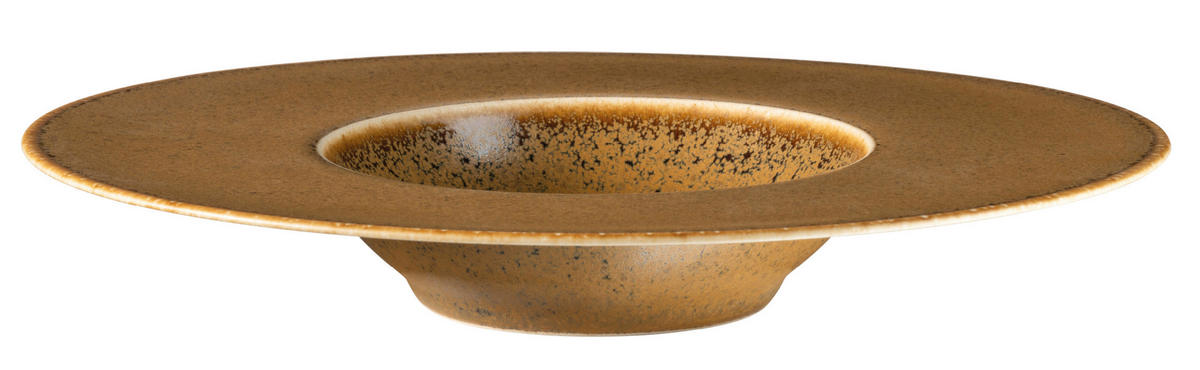 TELLERSET Grumpy 4-teilig  - Goldfarben, Trend, Keramik (25cm) - Mäser