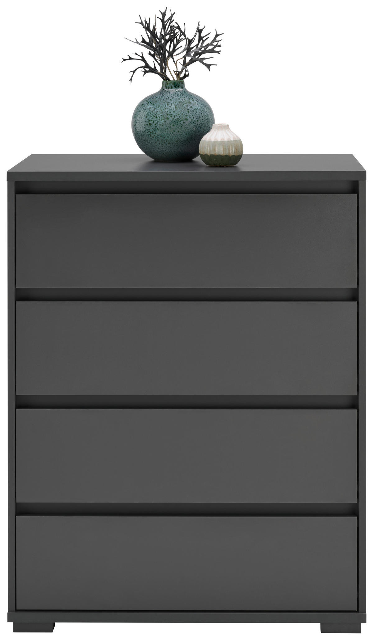 KOMODA  80/103/48 cm  antracit  - antracit, Dizajnerski, pločasti materijal/plastika (80/103/48cm) - Carryhome